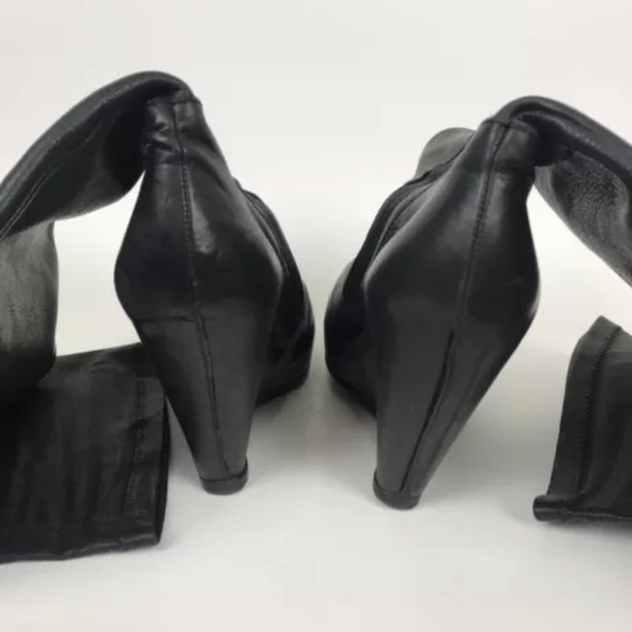 RICK OWENS thigh high over knee boots black 8.5 9 - Picture 5 of 7